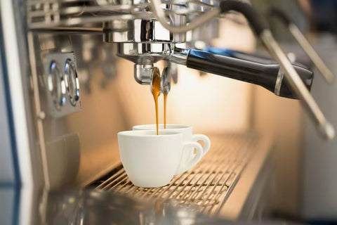 Stylusella 75 ml cups fit a standard espresso shot nicely