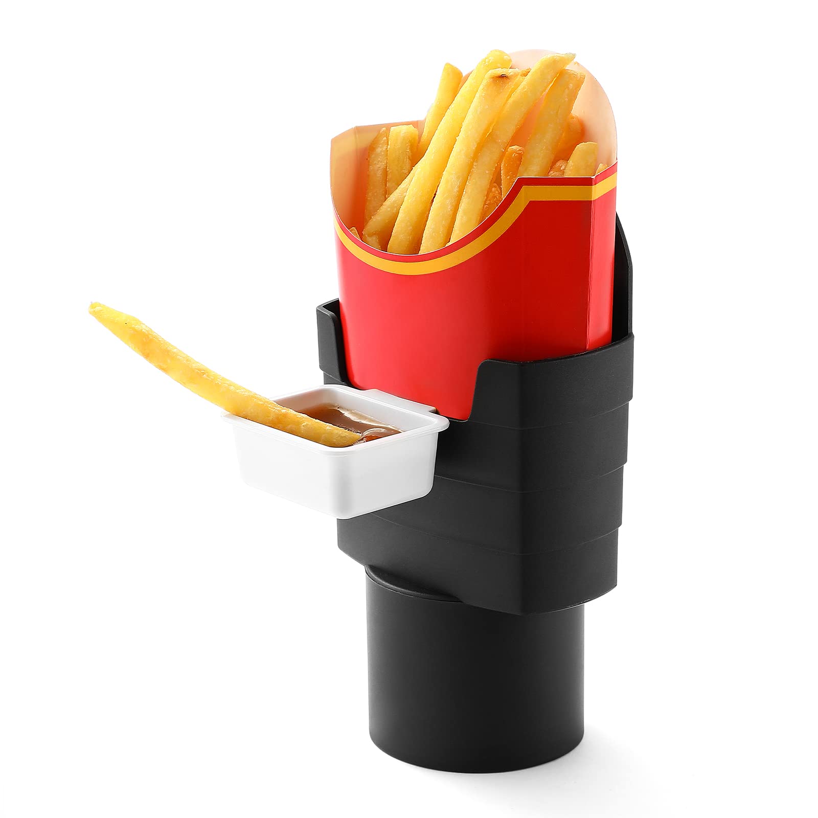 SUADEN car french fries holder keeps fries secure during drives and avoids mess