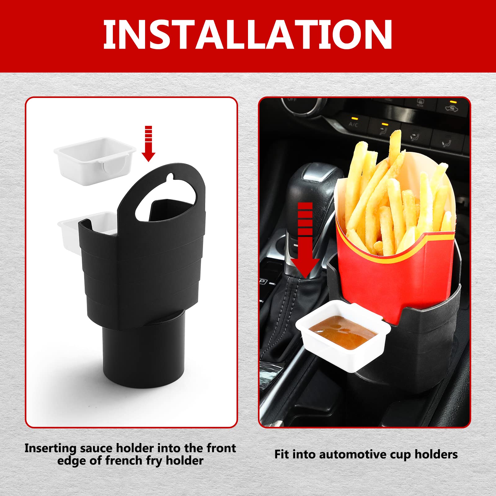 SUADEN fits standard cup holders and keeps belongings organized on the go