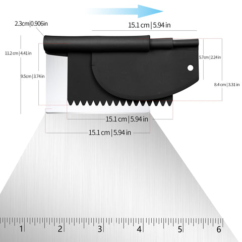 Suanyok flexible plastic bowl scraper edge cuts dough cleanly