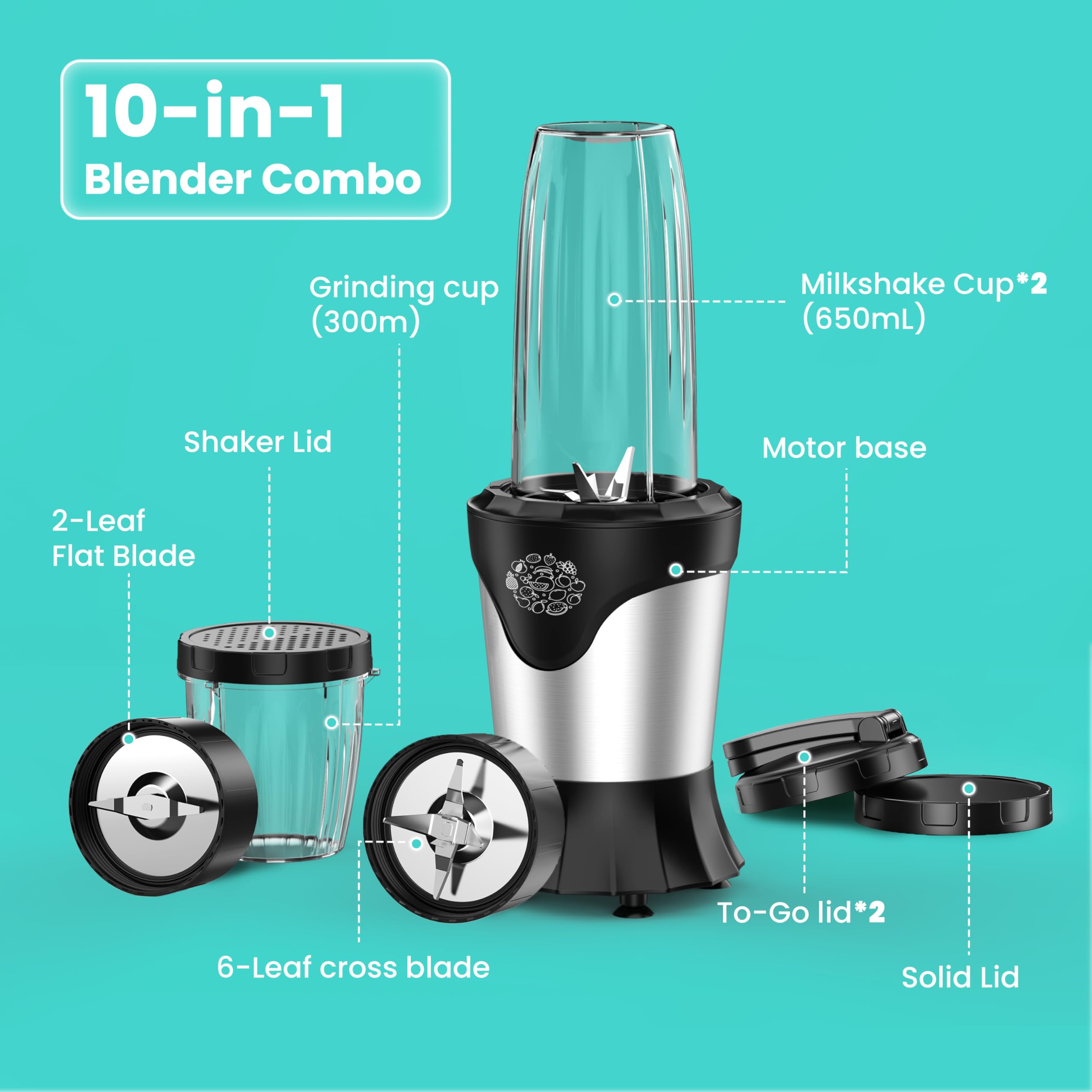 SUAVO BPA-free components ensure safe blending.