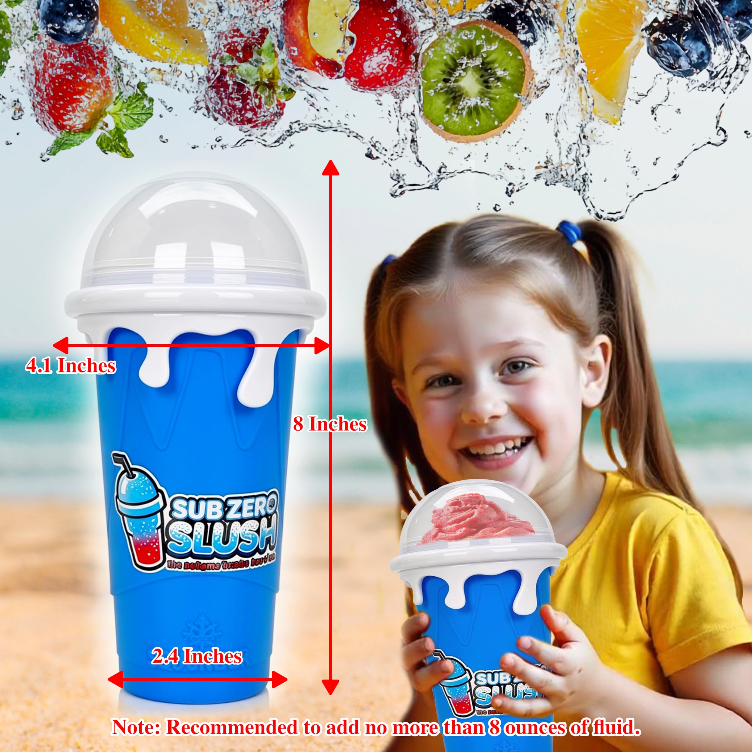 sub-zero-slush spoon-straw combo: versatile for sipping and desserts.