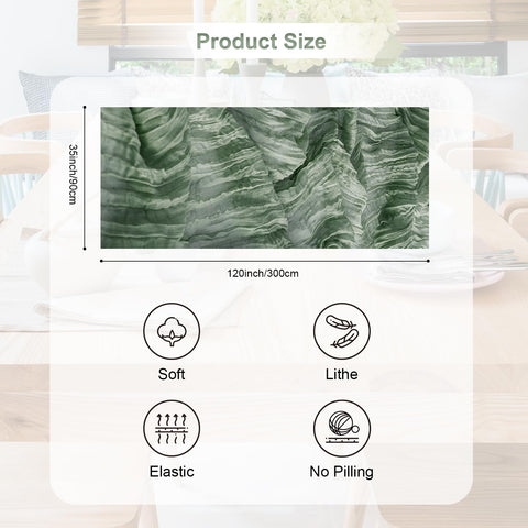 SuBleer easy-care runner is machine or hand washable for busy hosts