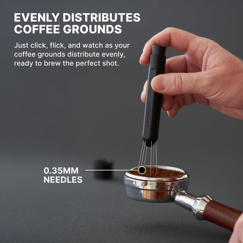 Subminimal Flick WDT base stand keeping the tool hygienic and reachable.