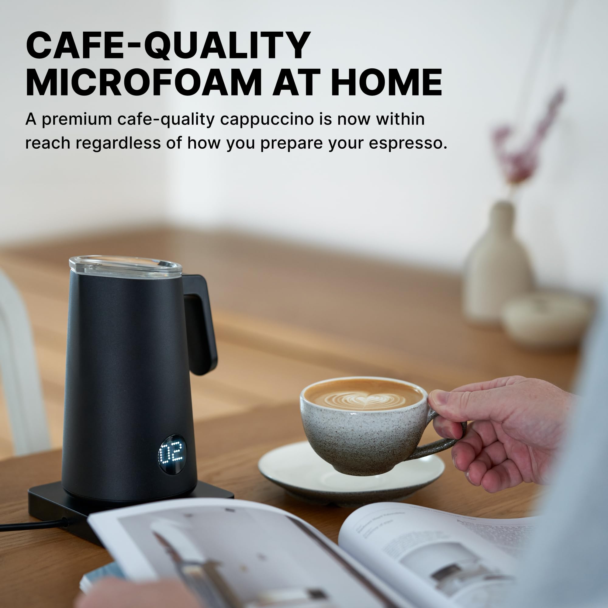 Subminimal NanoFoamer Gen-2 with impeller adjuster for precise foam tuning.