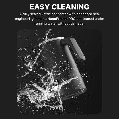 Subminimal NanoFoamer Pro Gen-2 demonstrates IPX-5 splash-resistant design.