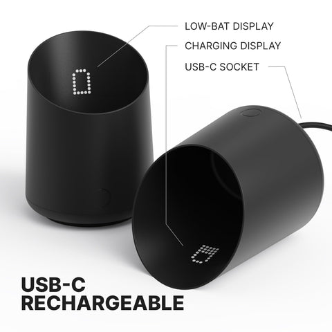 Subminimal Subscale matte black finish adds a sleek kitchen look.