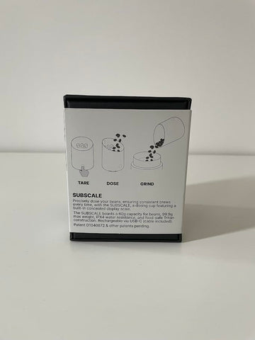 Subminimal Subscale Tritan body is food-safe and durable.