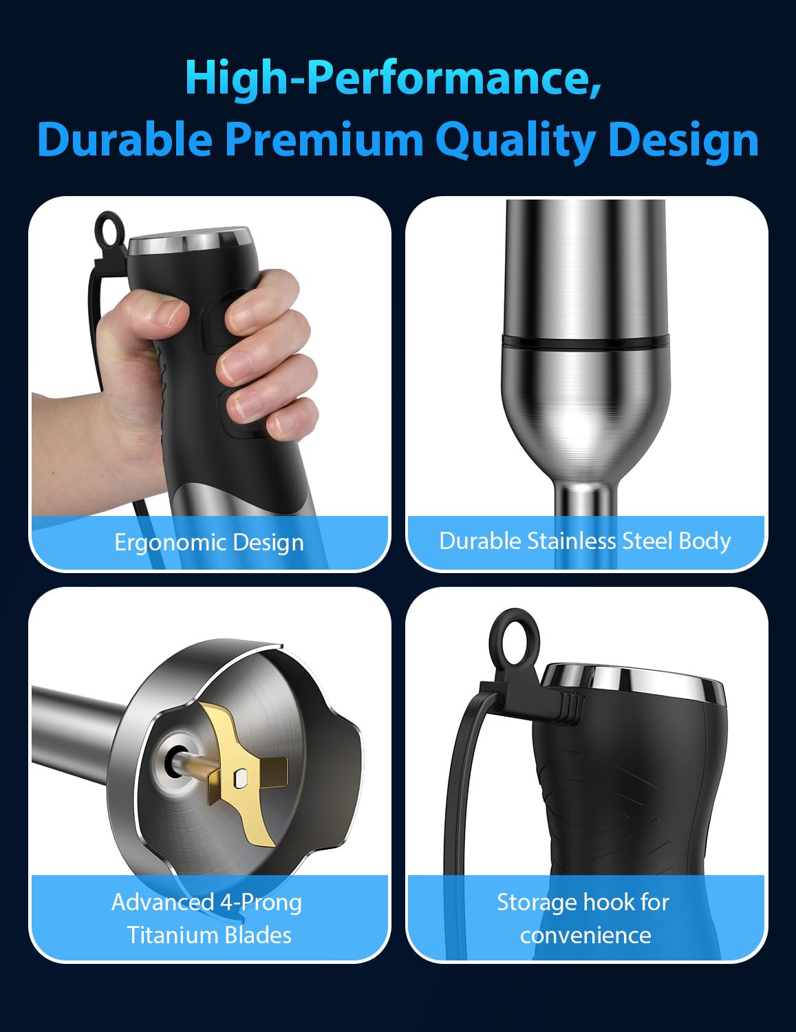 Lightweight, balanced Subry Chefy design for easy maneuvering