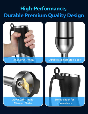 Lightweight, balanced Subry Chefy design for easy maneuvering