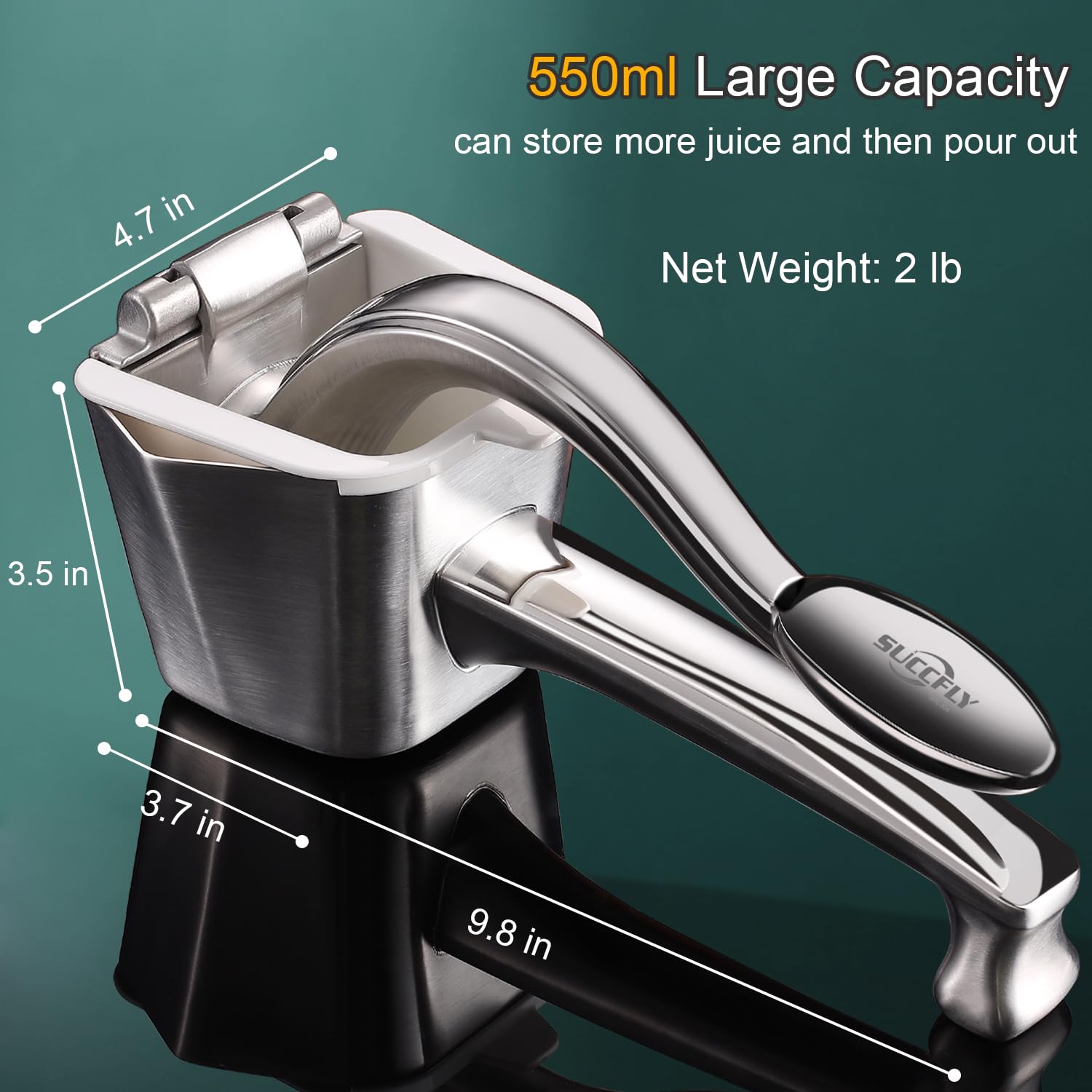 SUCCFLY detachable-clean-juicer simplifies disassembly for easy washing.