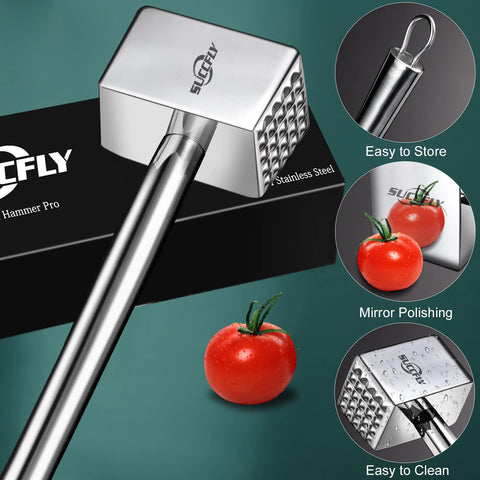 SUCCFLY hanging hook design enables convenient kitchen storage.