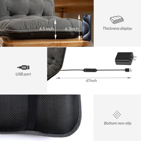 Suchtale universal-fit with straps and non-slip bottom for secure chair attachment.