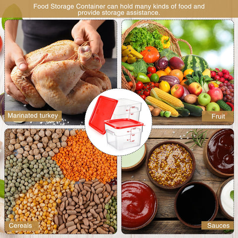 Suclain red-lid design protects food from dust and moisture.