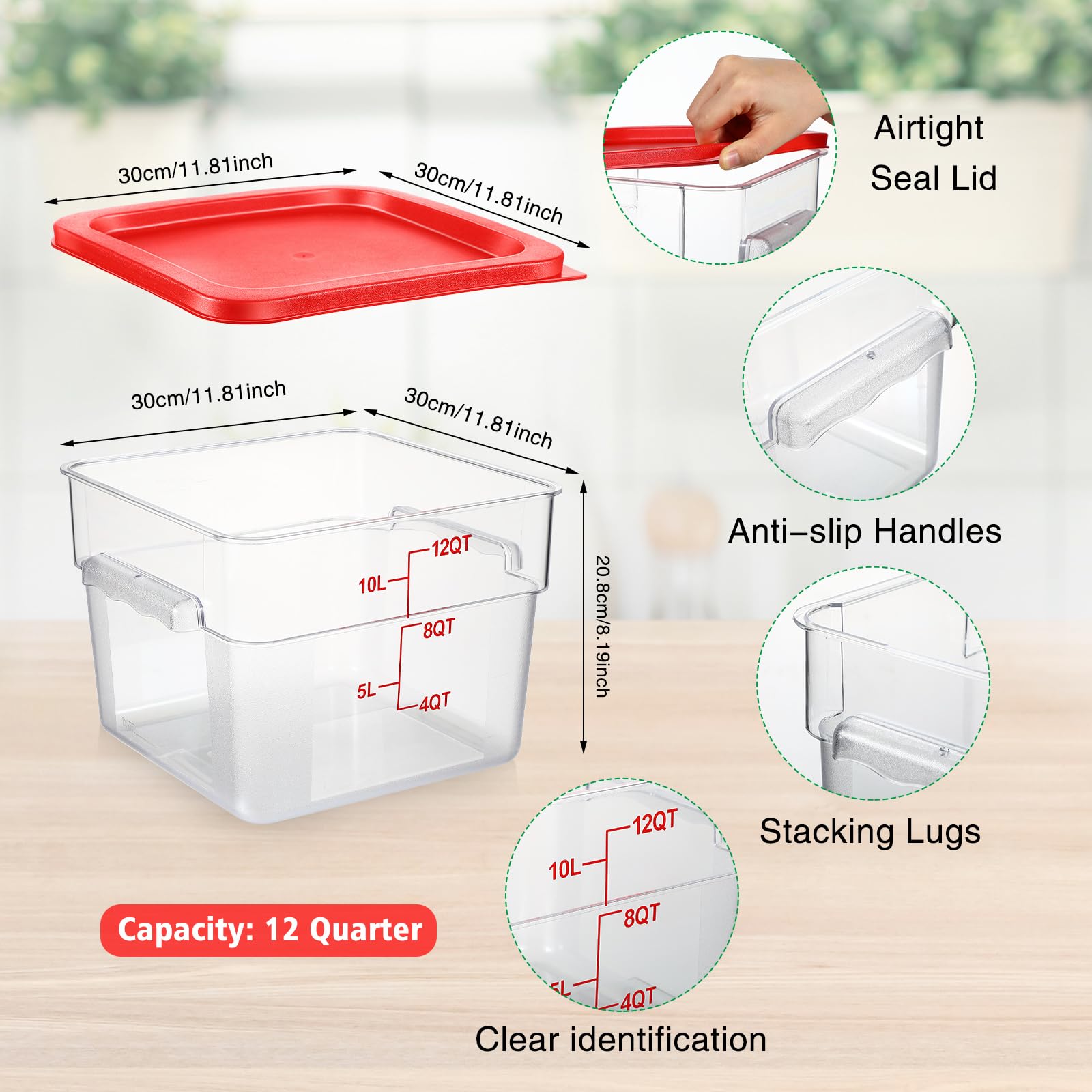 Suclain dual-pack square containers keep ingredients visible and organized.