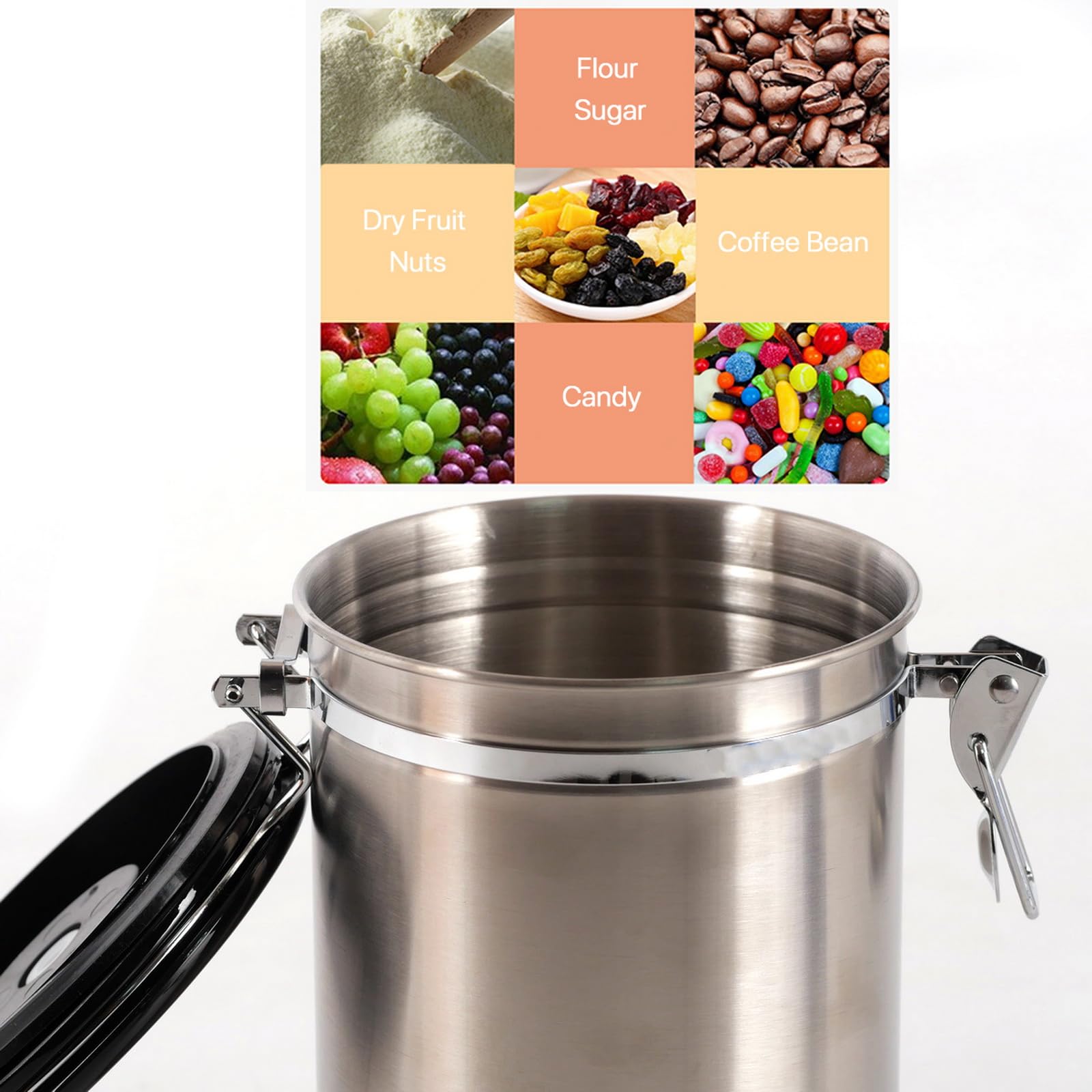 SUEIANNMN canister with CO2 release valve preserves aroma