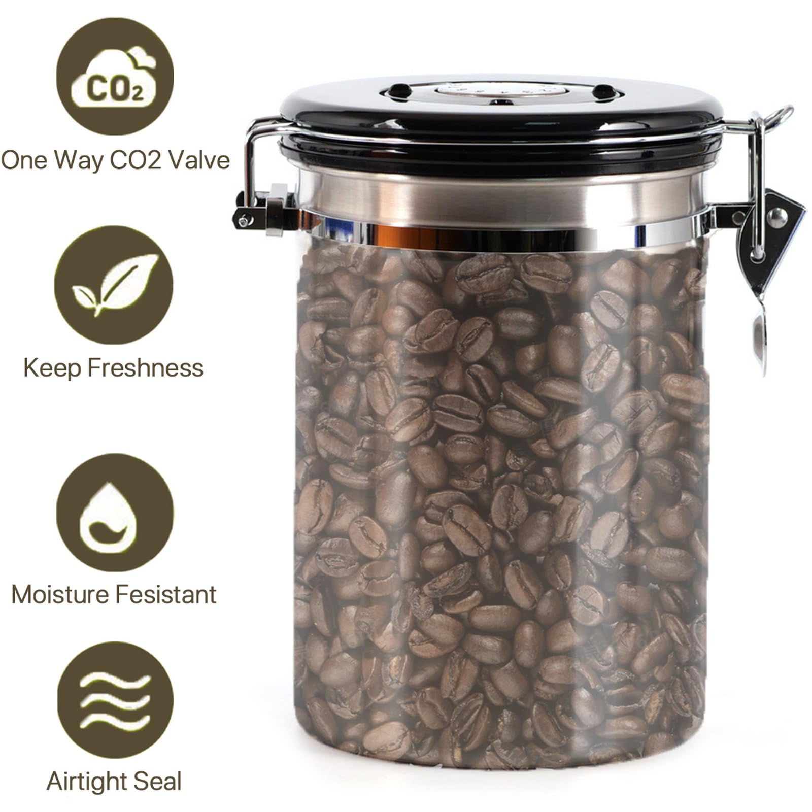 SUEIANNMN airtight seal suitable for tea and sugar storage