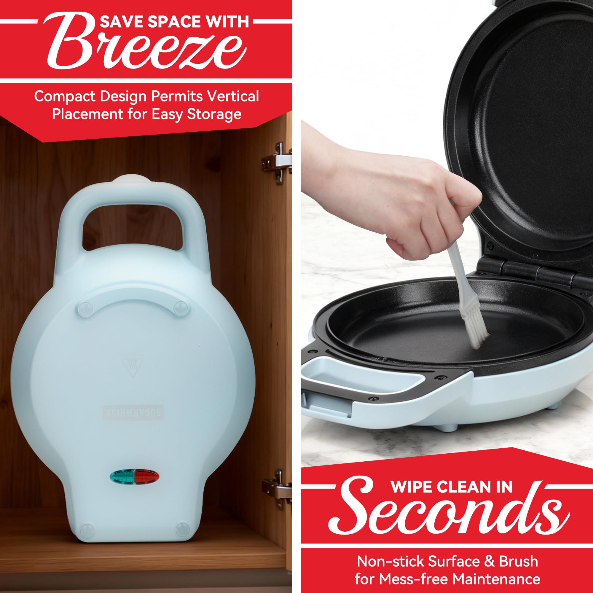 SugarWhisk double-sided pancake pan expands options from quesadillas to crepes.