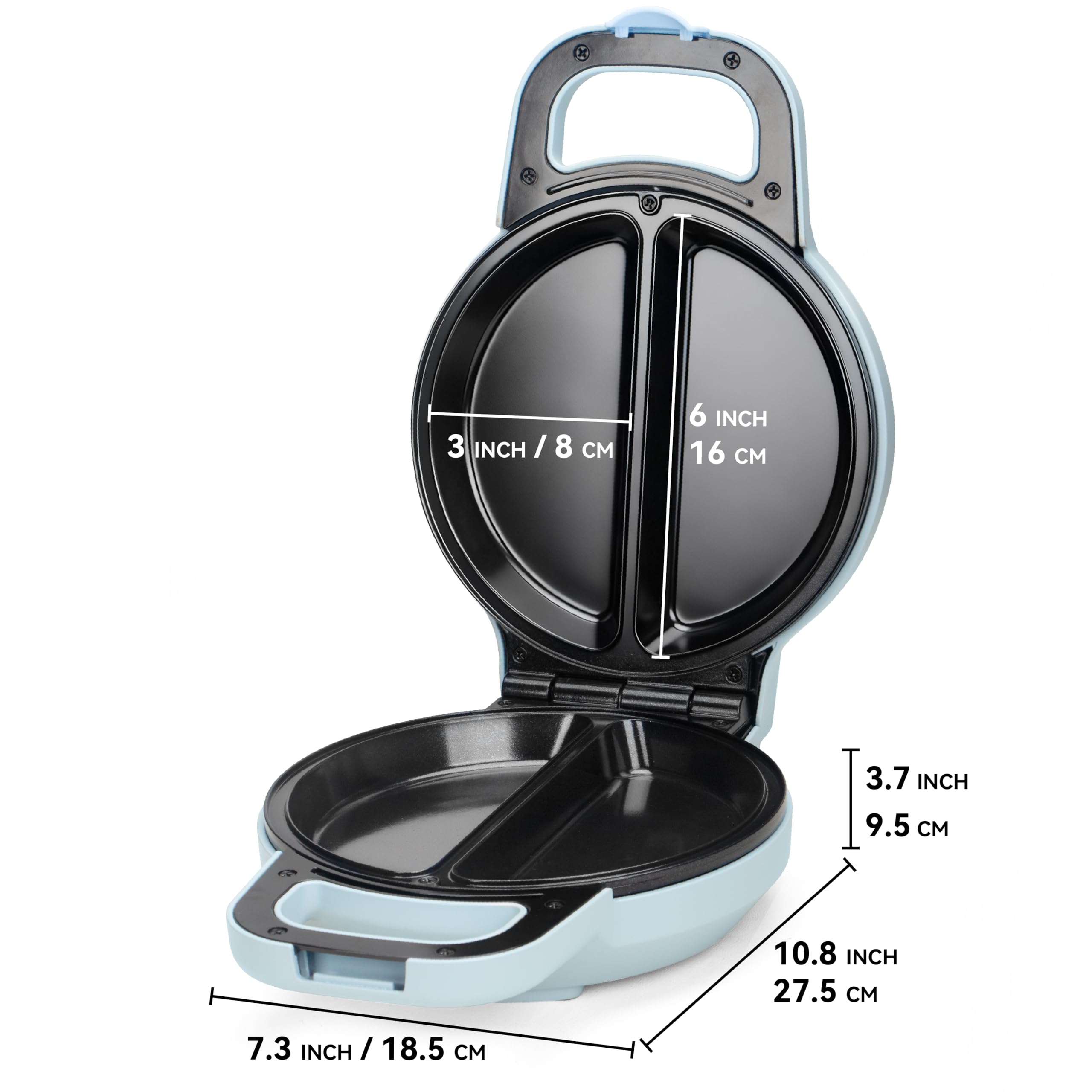 SugarWhisk easy clean nonstick surface reduces mess after cooking