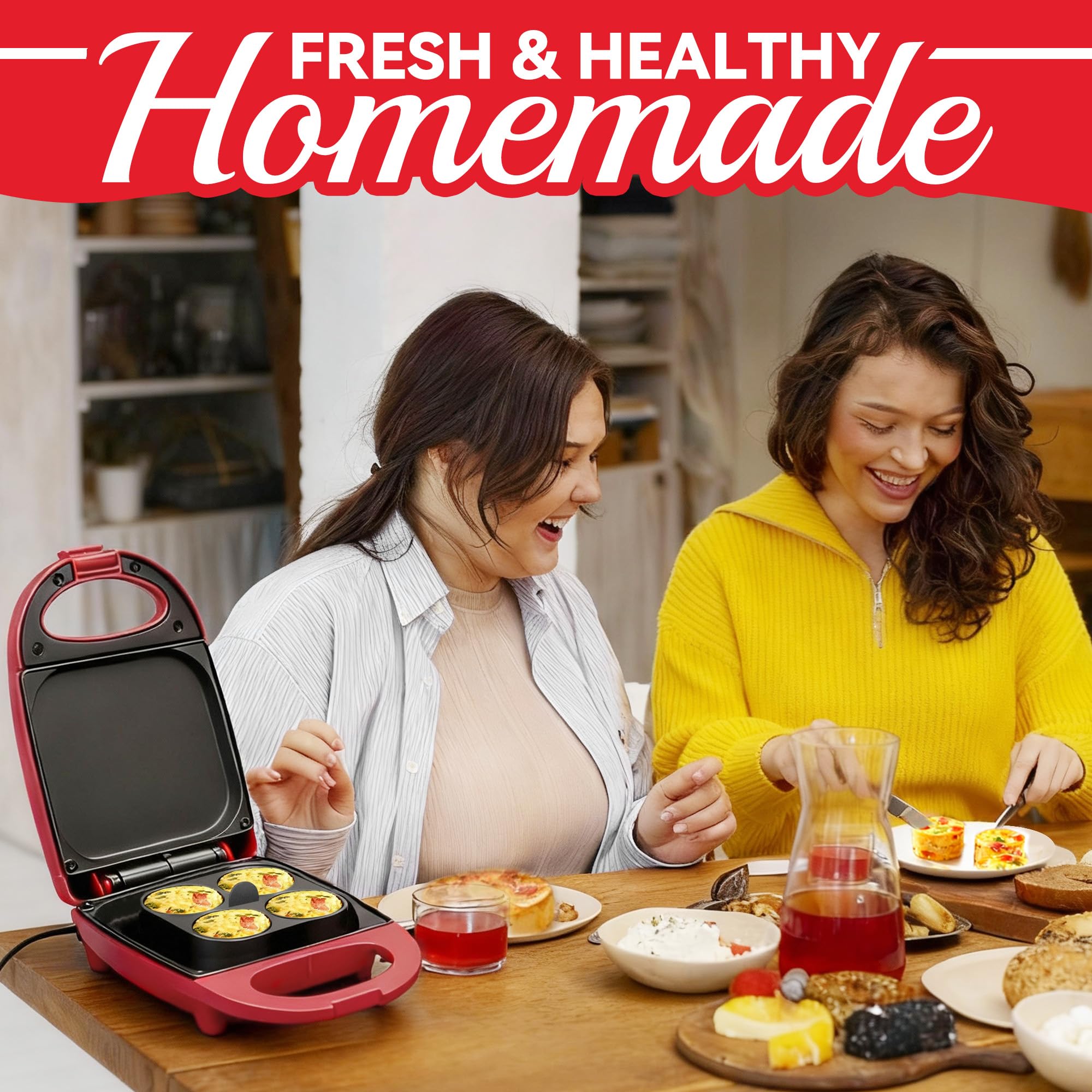 SugarWhisk egg bite maker multi use for panini grilling
