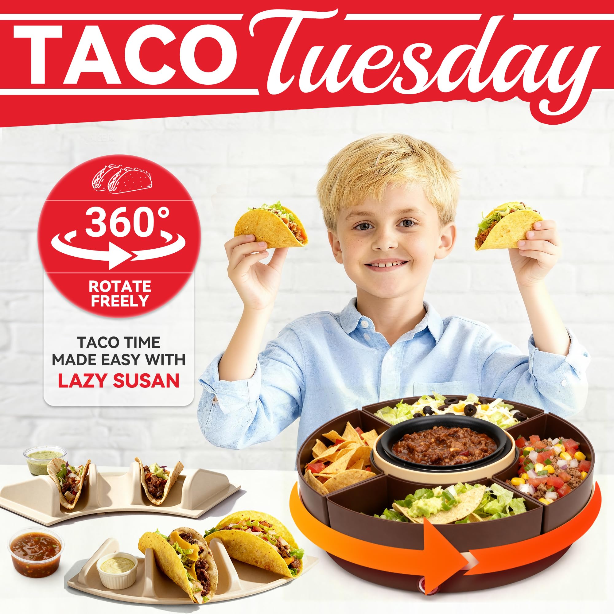 SugarWhisk Taco Bar warming pot keeps sauces hot for serving family