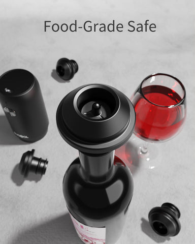 SUGOOL 4 reusable wine stoppers create a tight seal.