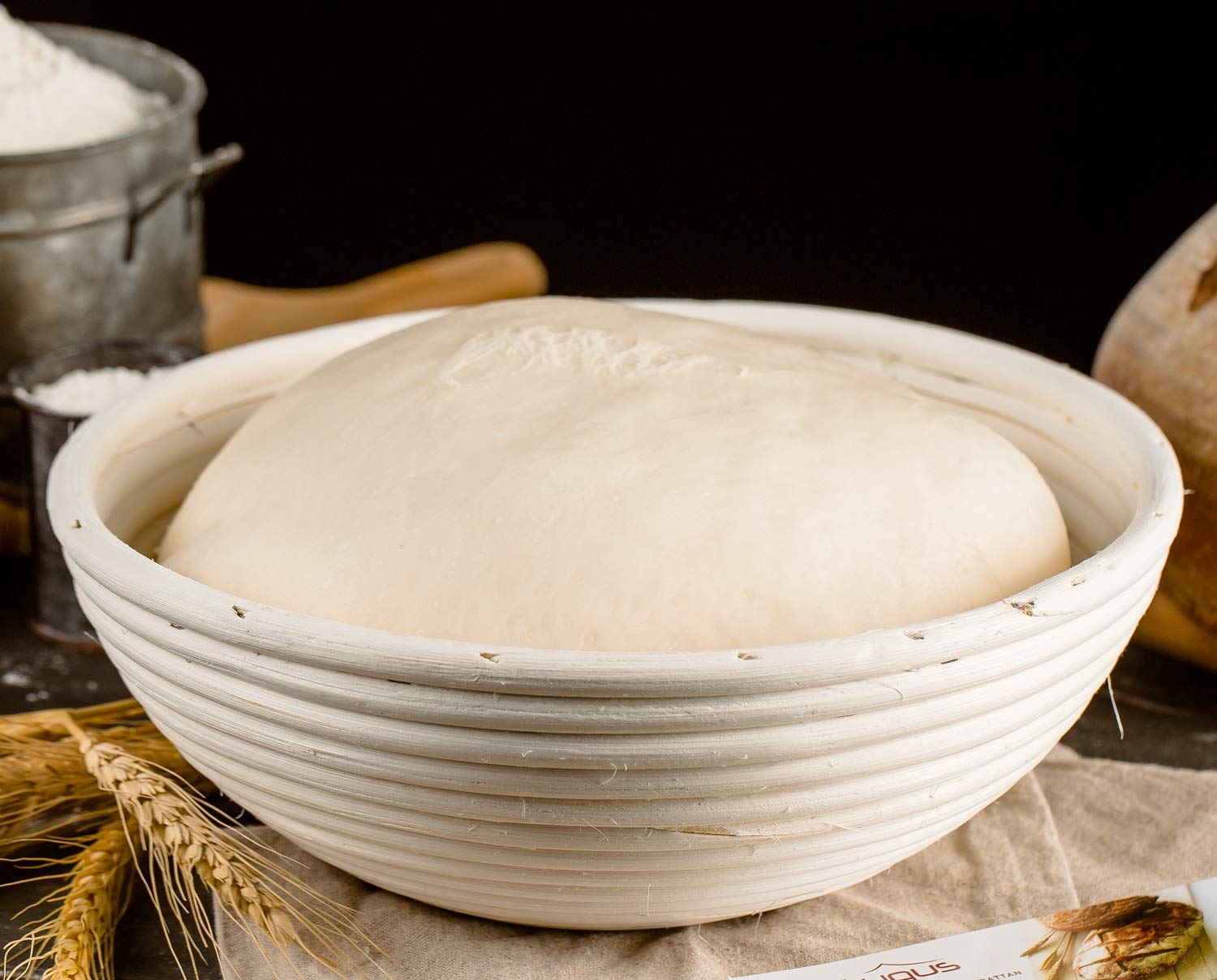 SUGUS HOUSE handmade durable basket supports repeated bread proofing