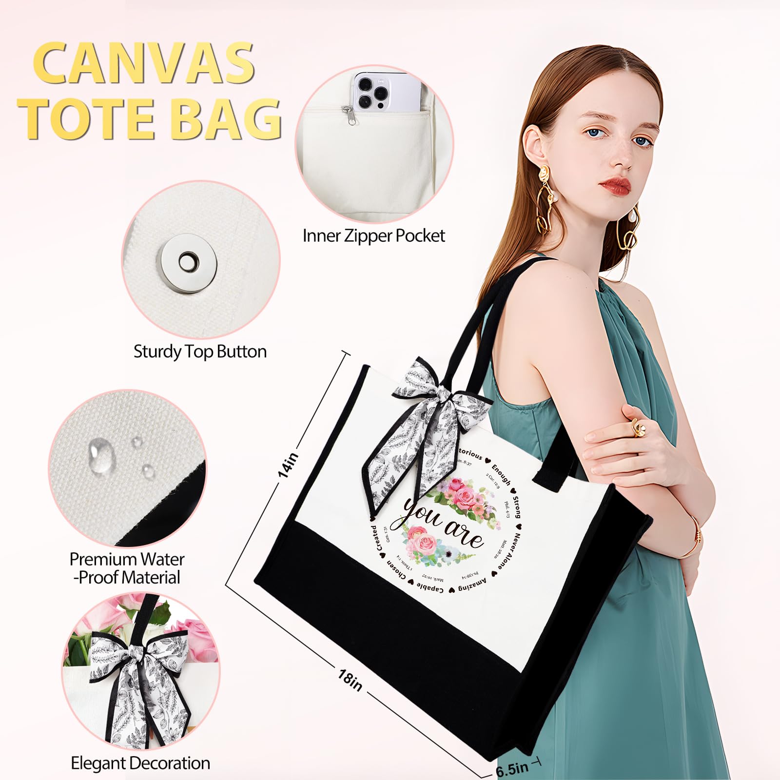 Suhctuptx cosmetic pouch bag for organized travel and on-the-go essentials