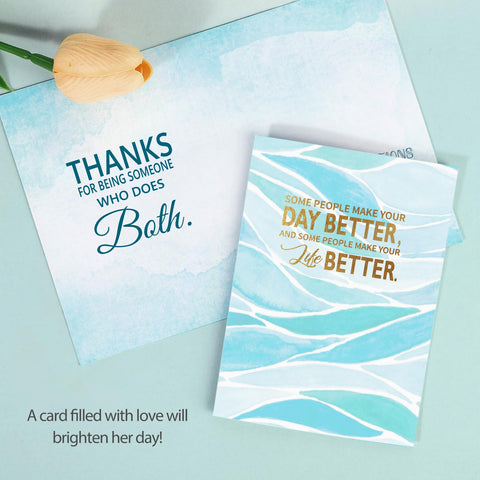 Suhctuptx Double-sided greeting card—personal note for the recipient.