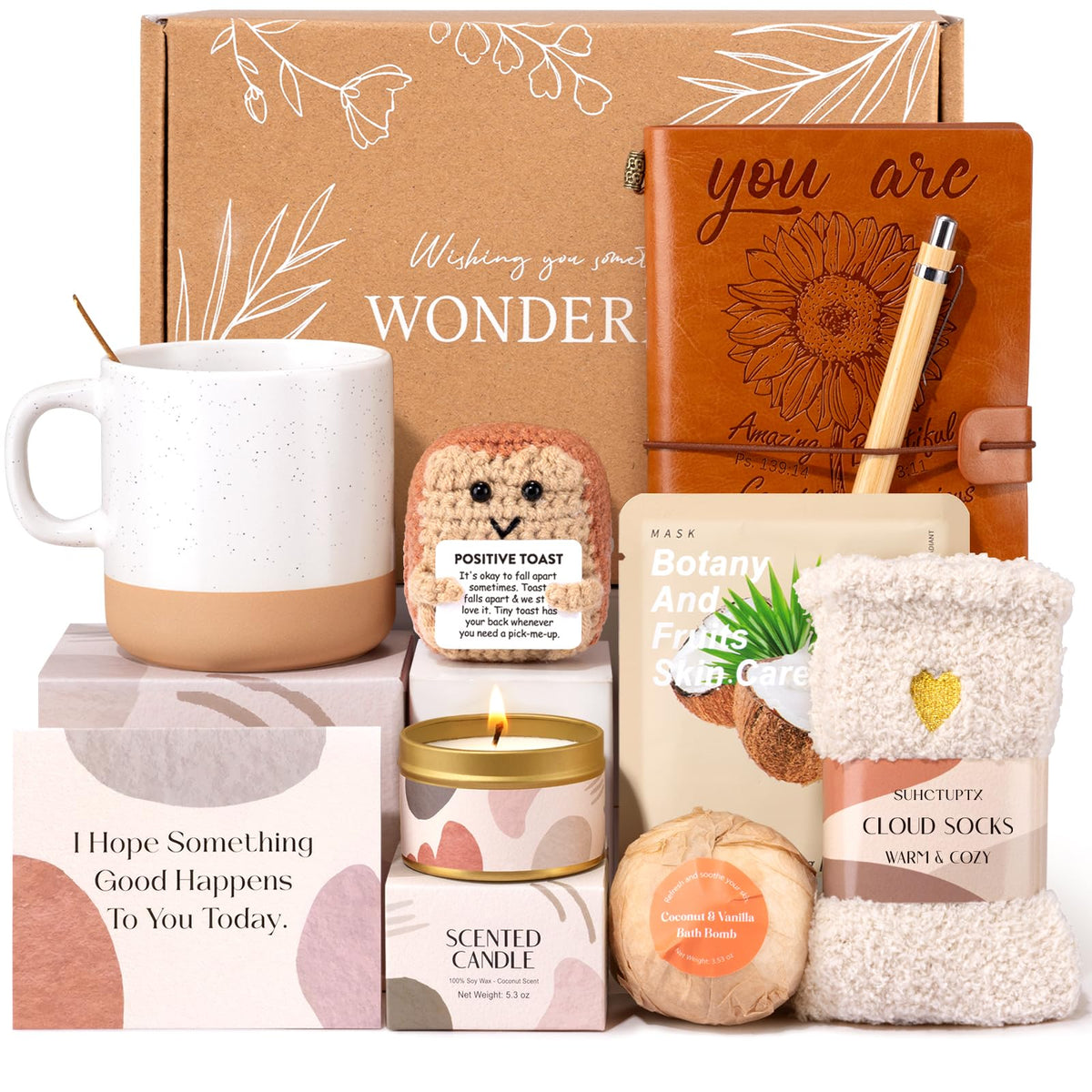 Suhctuptx gift box for women with insulated tumbler for on-the-go hydration.