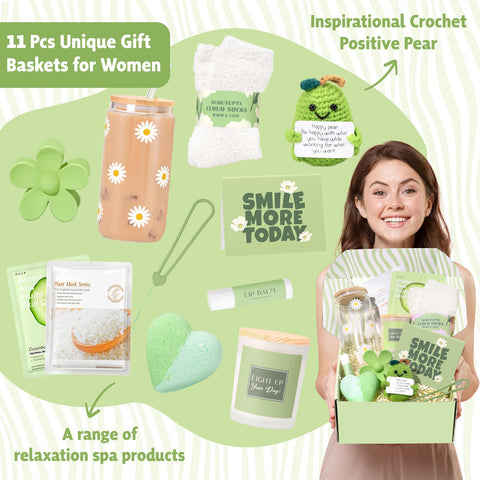 Suhctuptx plush fuzzy socks keep her cozy at home or work.