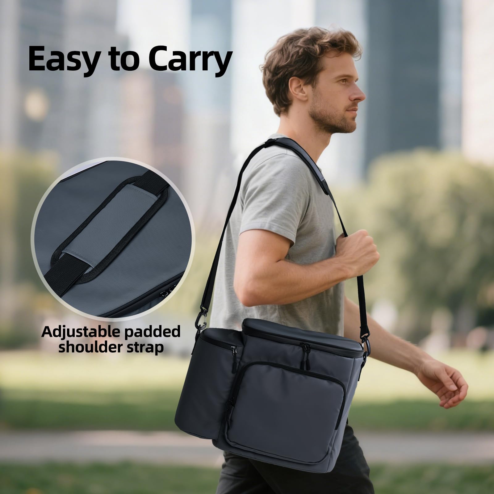 SUITMAT water-resistant exterior shields contents during outdoor meals.