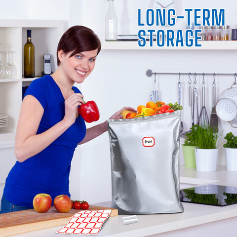 Sukerle stand-up design bags for easy labeling and use