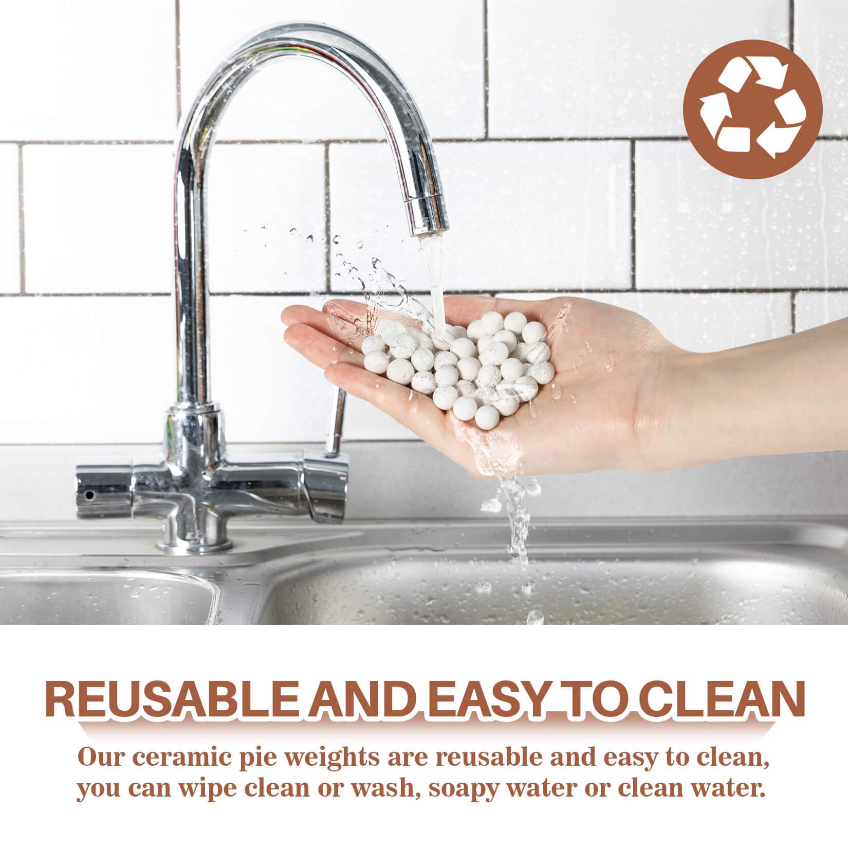 Sukh reusable weights are easy to clean and store.