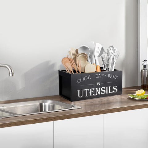 Suli wooden utensil organizer makes a thoughtful gift for home cooks and bakers.