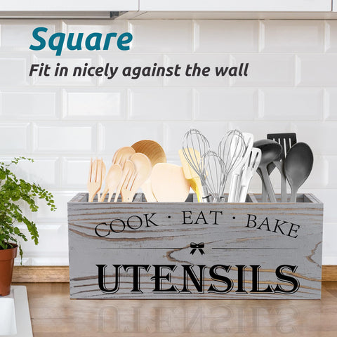 Suli hand-wash-only wooden organizer preserves finish and longevity.