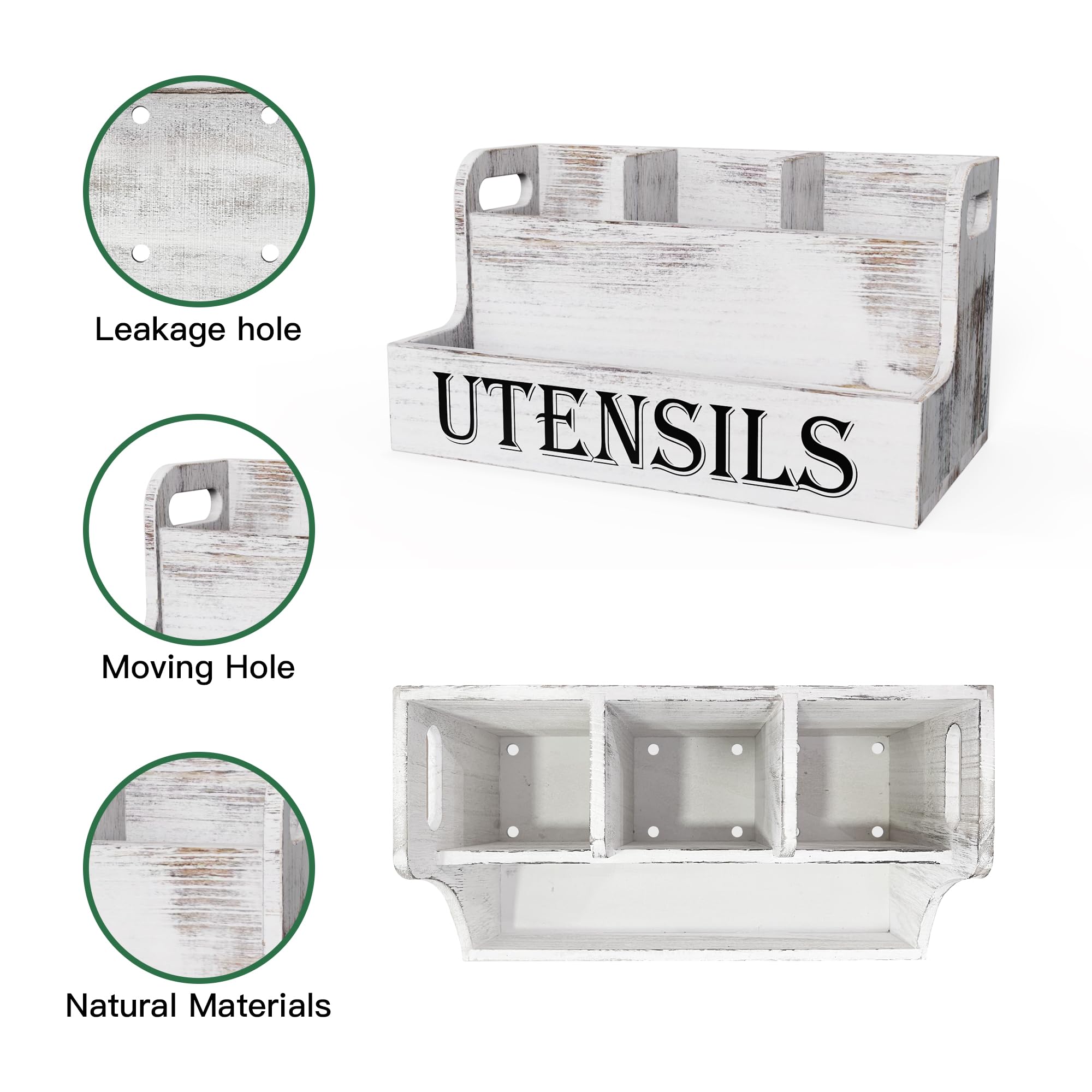 Suli spacious compartments for knives and oils on counter.