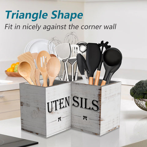 Suli utensil holder frees counter space for prep tasks.