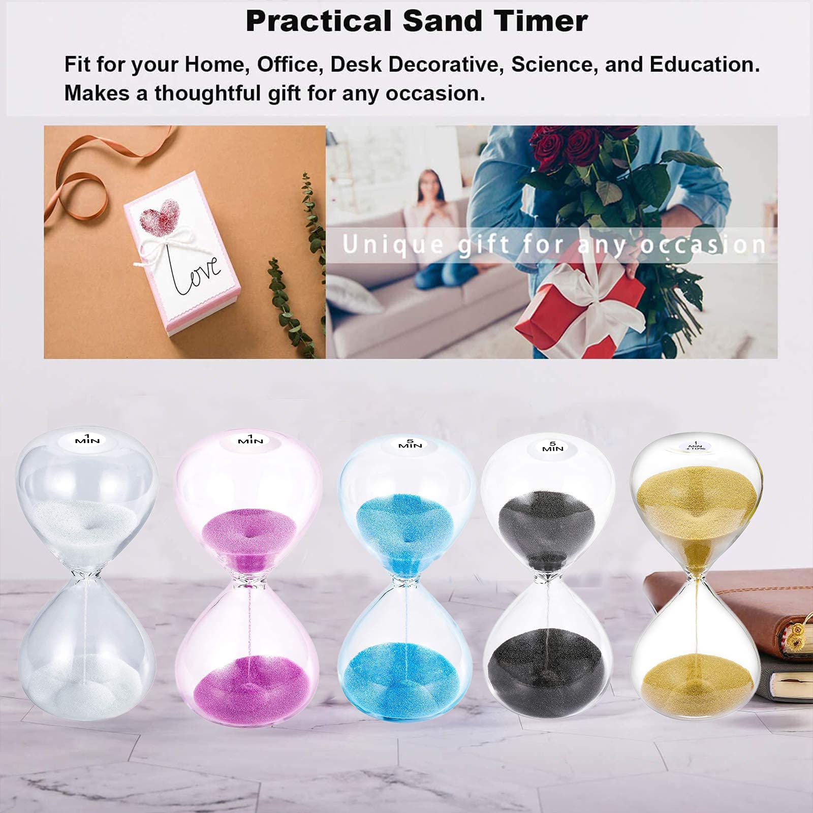 SuLiao hourglass classroom timer on shelf aids transitions and timed activities.