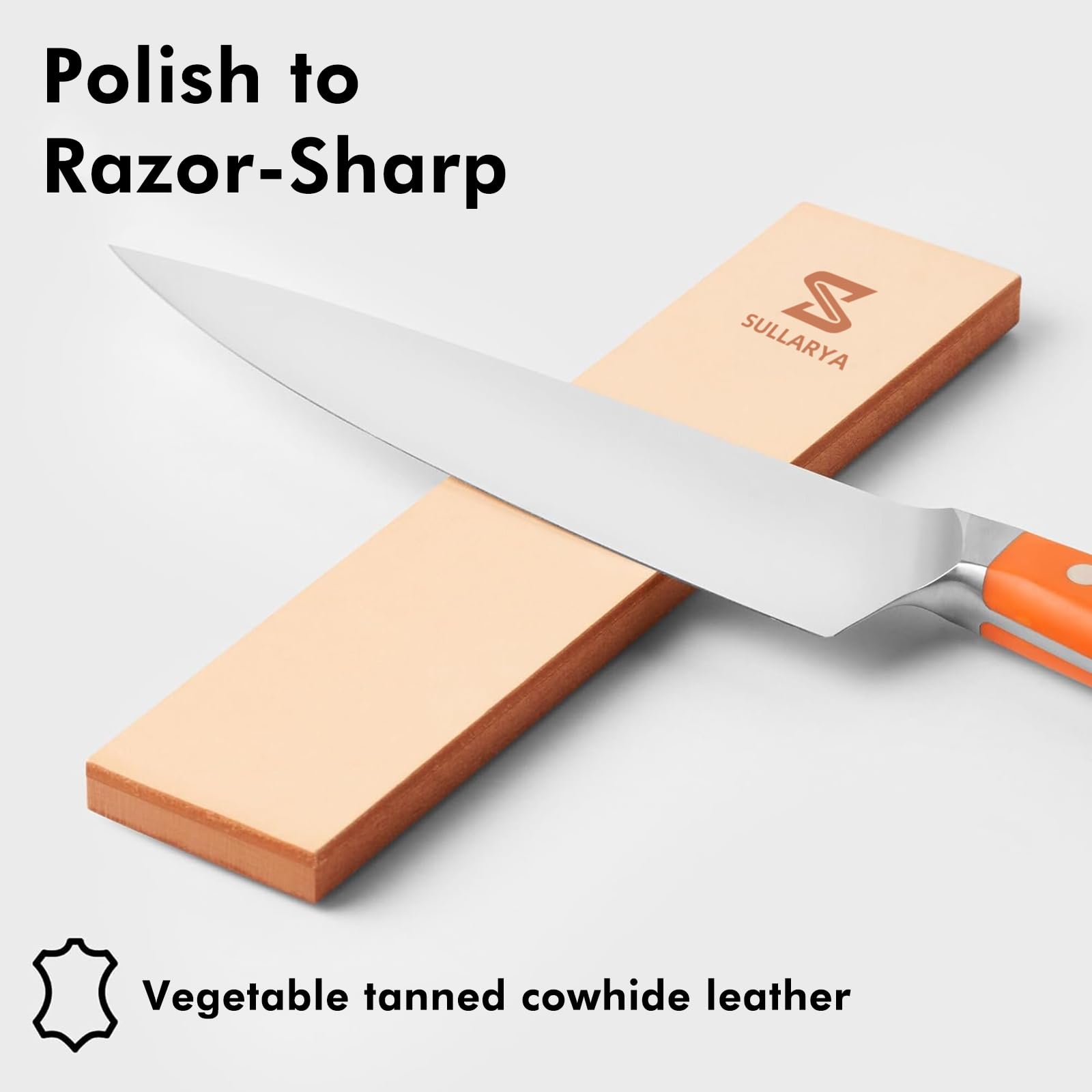Leather strop adds final polish for a smoother edge with SULLARYA