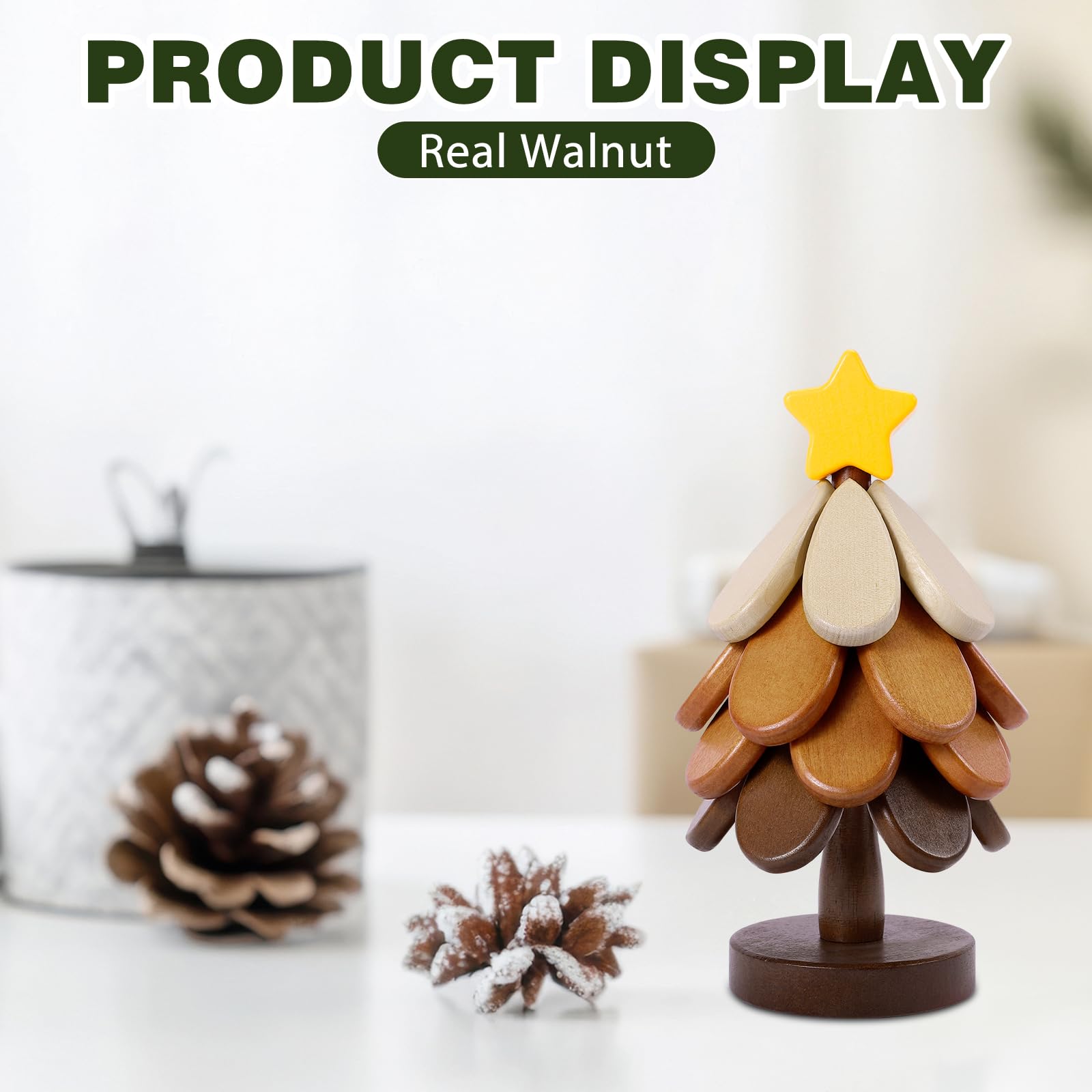 Sumapner walnut tree-trivet gift-ready packaging for holidays.