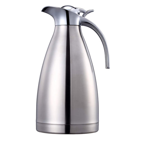 Sumerflos 68oz coffee carafe pour spout for splash-free serving.