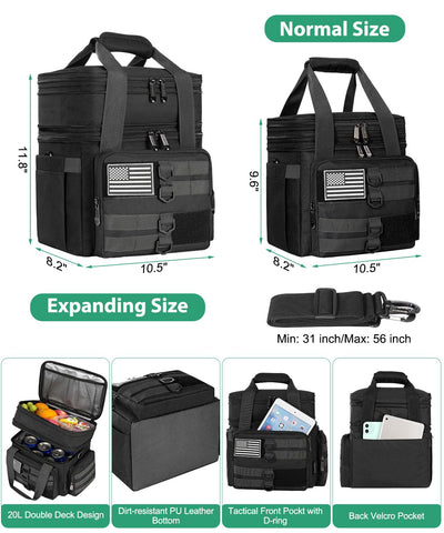 SumeStar front pocket shows Velcro for displaying an American flag or emblem.
