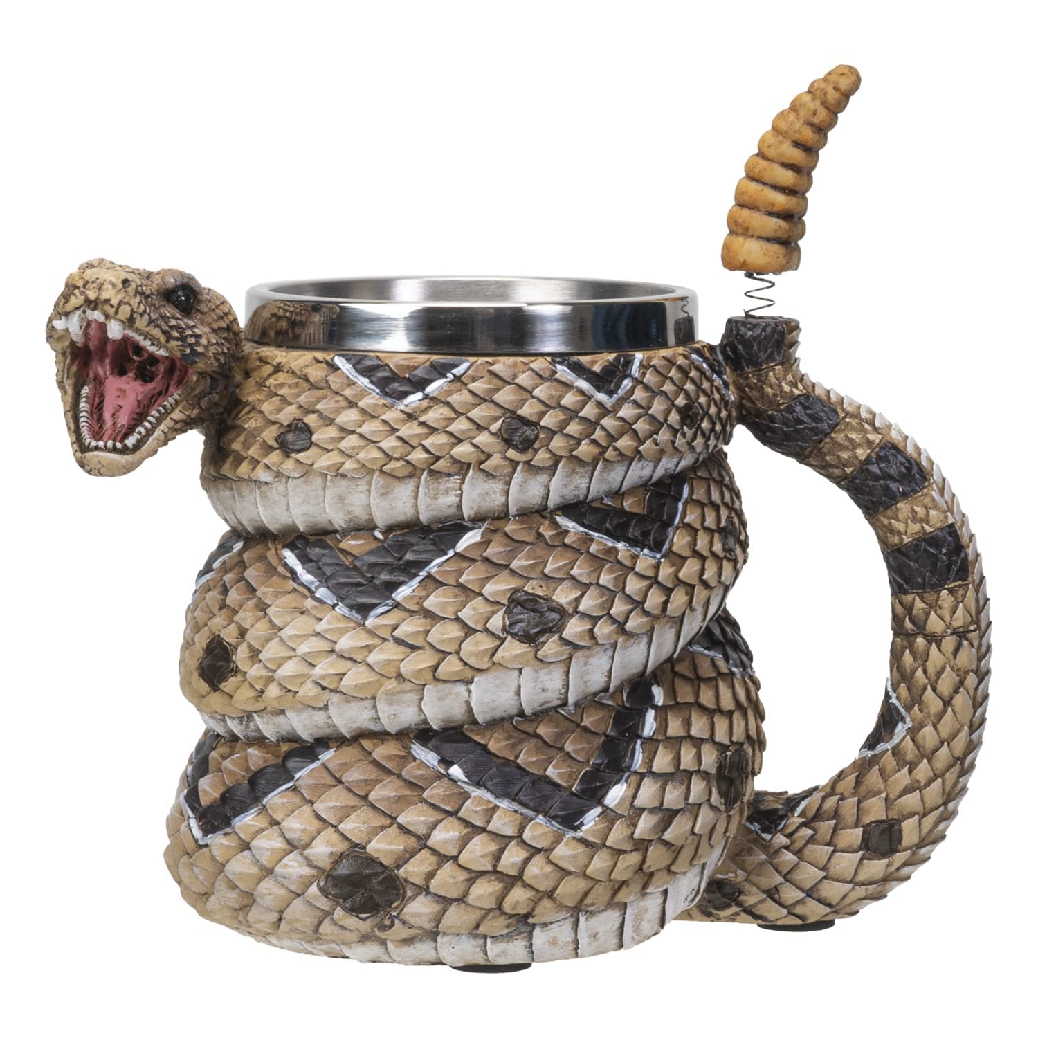 SUMMIT COLLECTION rattlesnake mug with coiled-serpent design for dramatic morning ritual