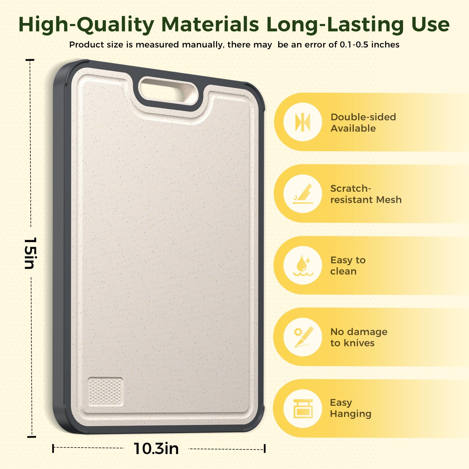 Sumzzz easy-clean surface on both sides for fast washing after use.