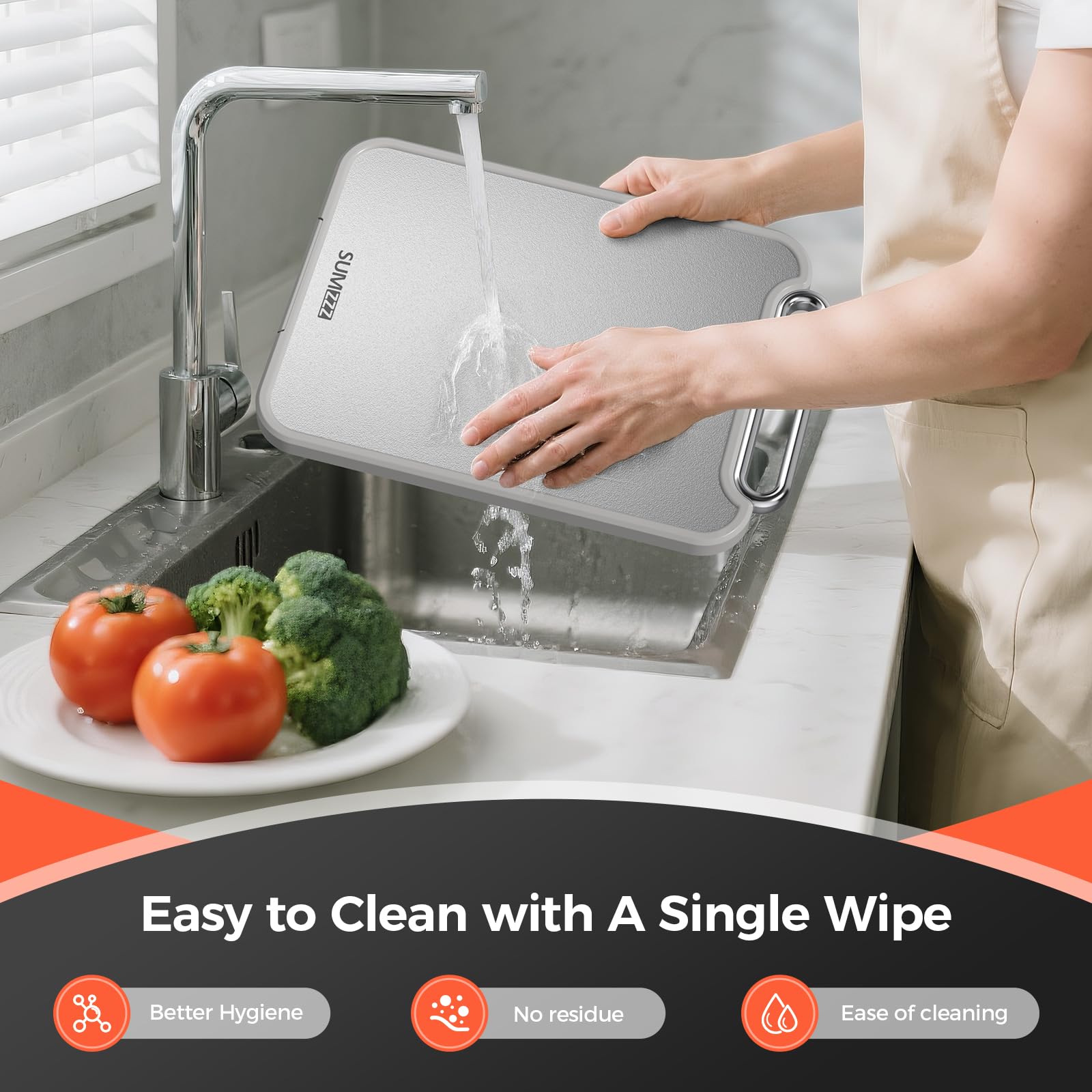 Sumzzz easy-clean design simplifies after-dish routine