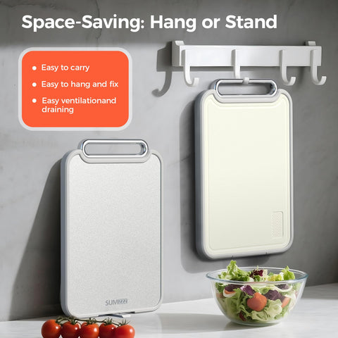 Sumzzz large 16×11 inch surface provides ample prep space