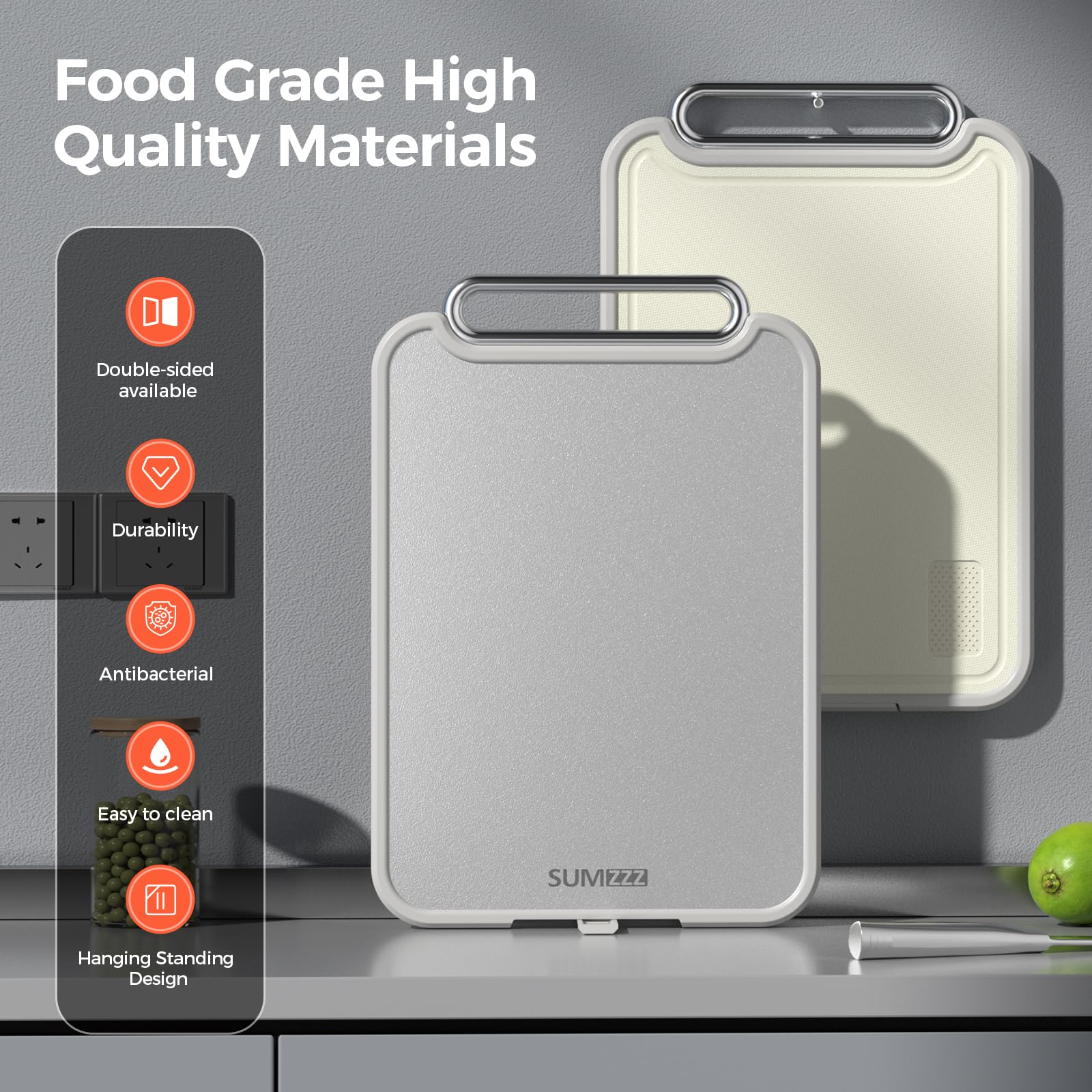 Sumzzz PP raw-side surface ideal for raw meat and vegetables