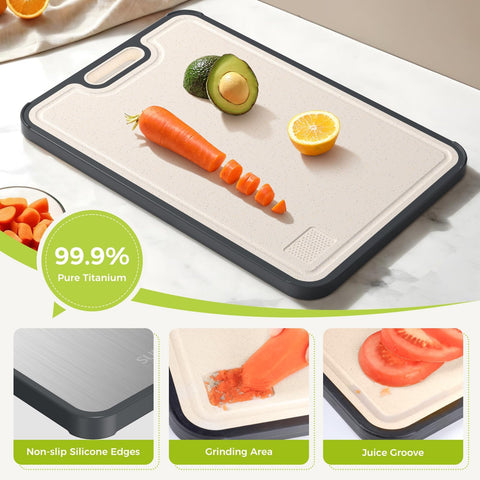 Sumzzz Titanium Cutting Board compact design fits tight countertops