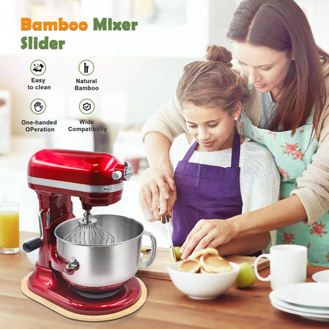 Sun3drucker Bamboo Slider package photo shows included slider for 5-8 Qt bowl lift mixers.